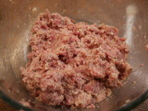 Meatballs in Tomato Sauce - meat mixture